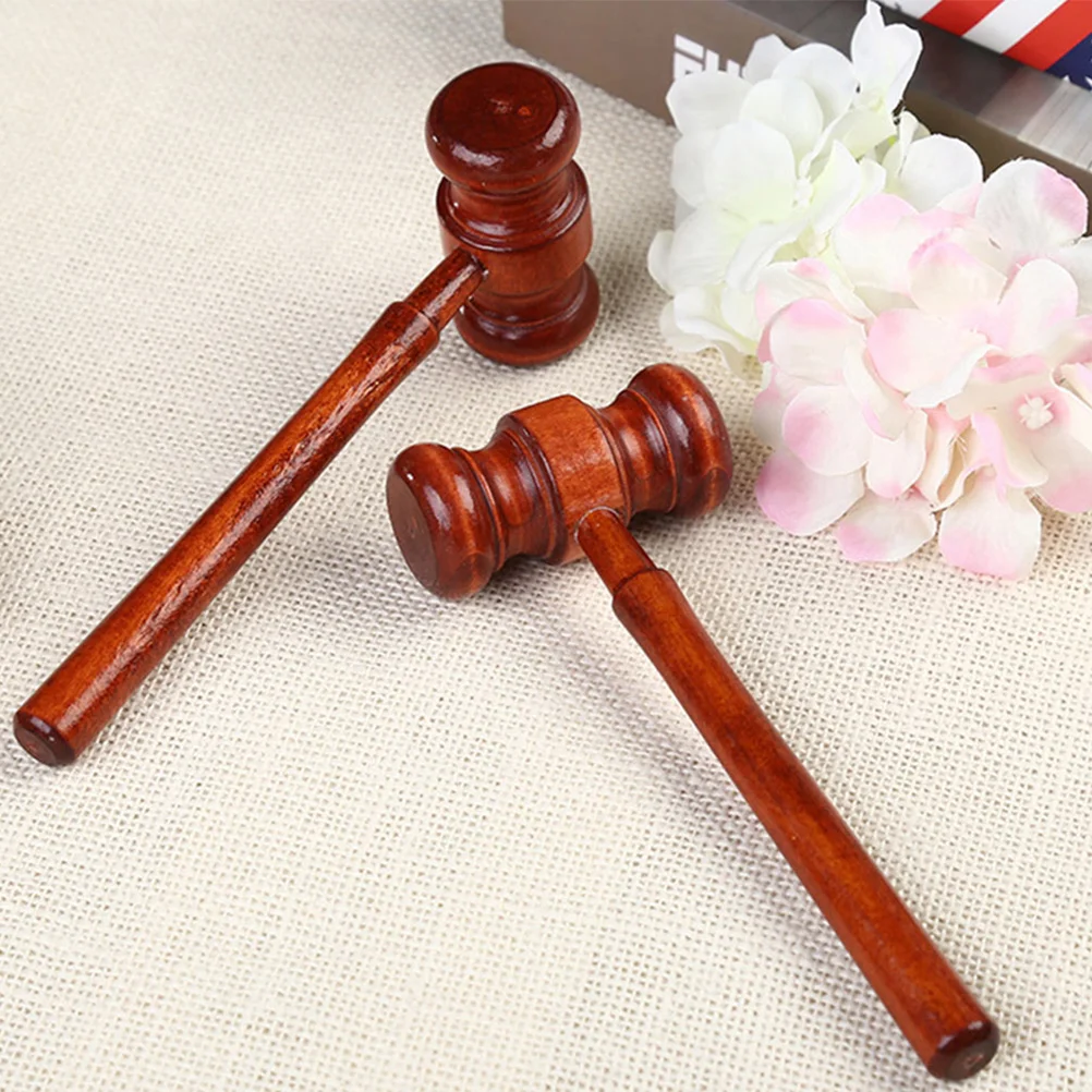 

Wooden Baby Toy Court Hammer Auction Gavel Creative Kids Role Play Hammer Toy