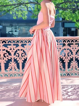 Elegant Floral Print Maxi Dress Boho Style Off Shoulder Ruffle Long Dress Summer Beach Party Strapless Sundress 1