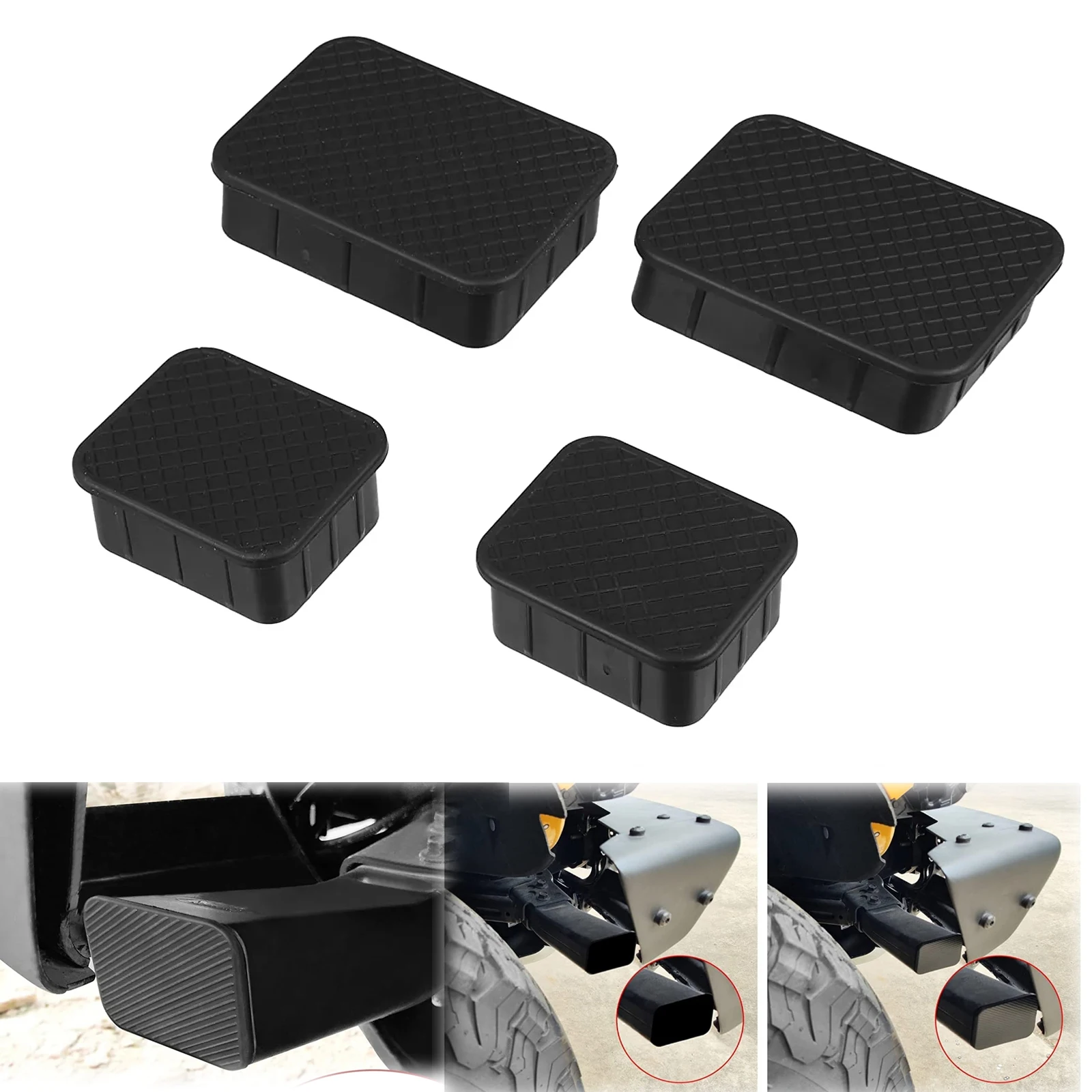 

4Pcs Crash Bar End Caps Front Axle Plug for Ford Bronco Accessories 2021 2022 2/4-Door Black Rubber Stopper Cover Protection