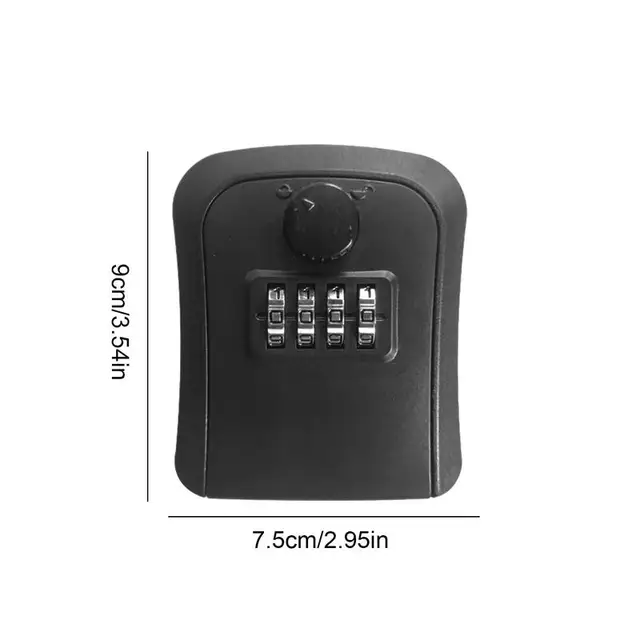 Wall Mounted Key Safe Lockboxs 4 Digit Combination Password Key Lock Box Anti-theft Waterproof Outdoor Knob Safe Key Box 6