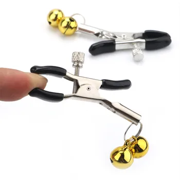 1Pairs Flirting Sex Toys Of Metal Fantasy Nipple Clamp with Chain For Men Women Bdsm Bondage Breast Massage Clip Erotic Products 4