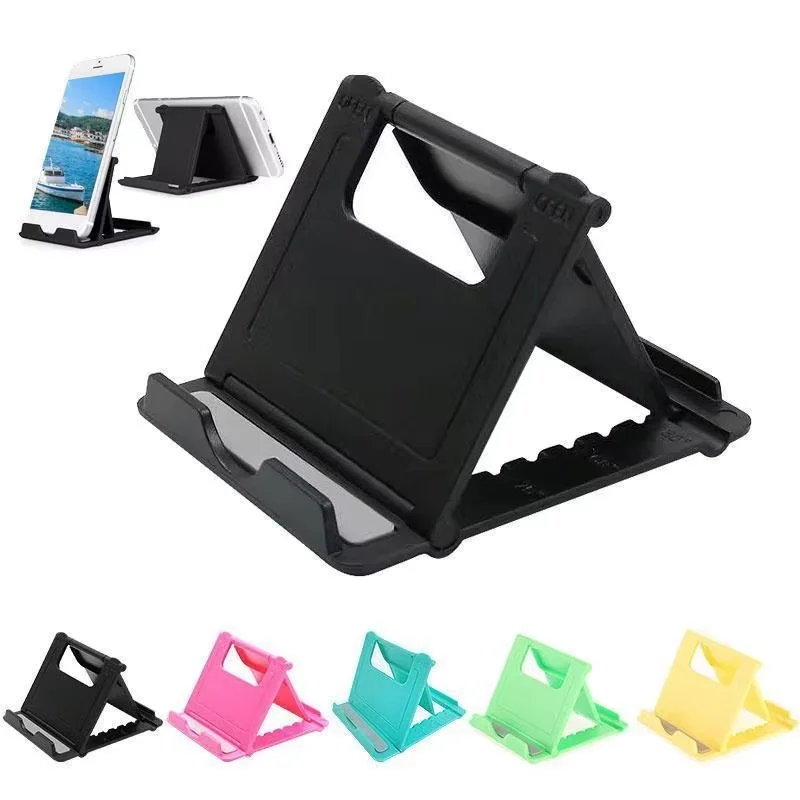 Compact Foldable Desk Stand for Smartphones - Portable and Flexible Holder