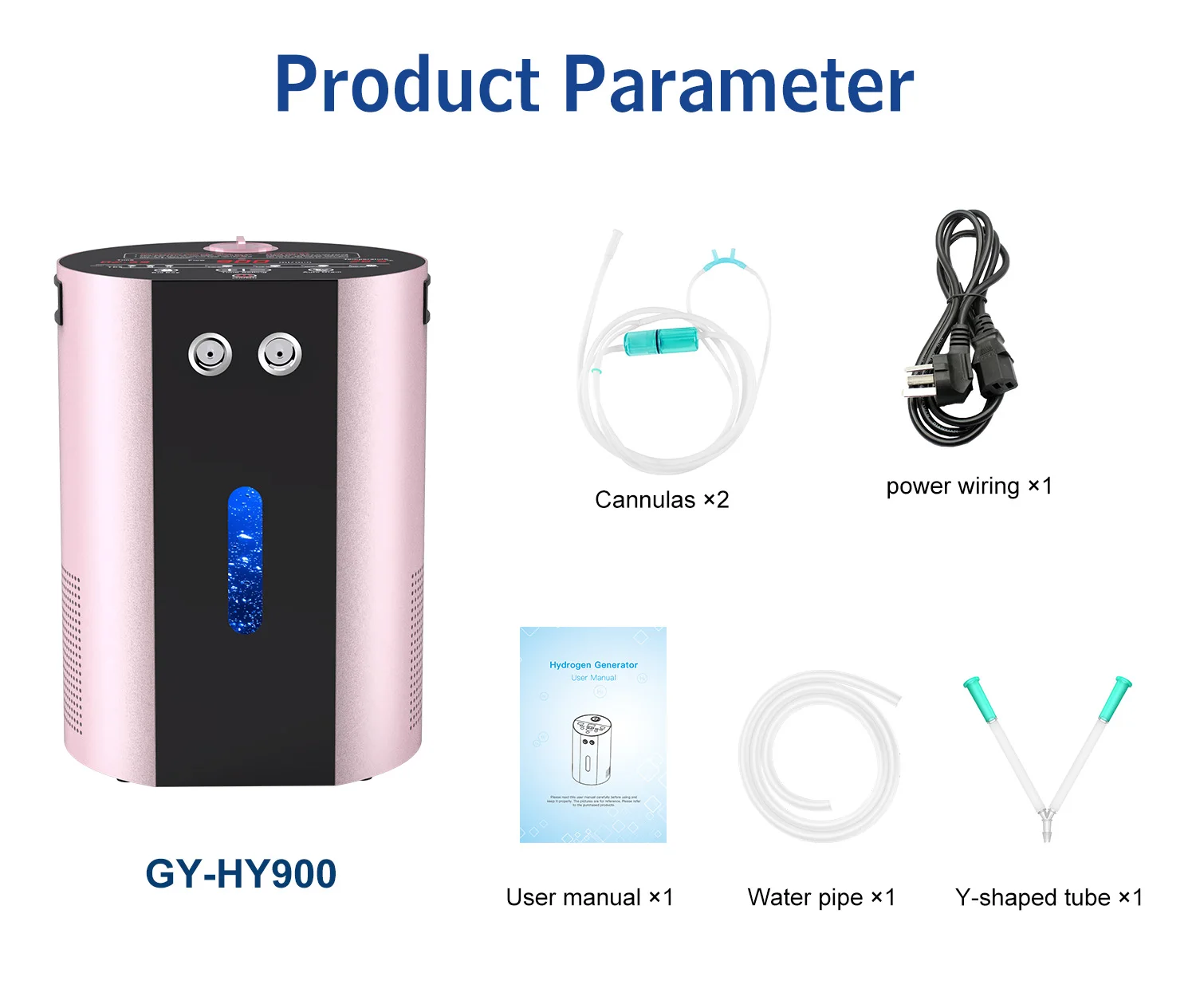 Suyzeko Tragbarer Wasserstoff-Inhalator 900ML Wasserstoff-Inhalationsgerät Wasserstoffgenerator Wasserionisierer OxyHydrogen-Therapie Büro – Detail 16