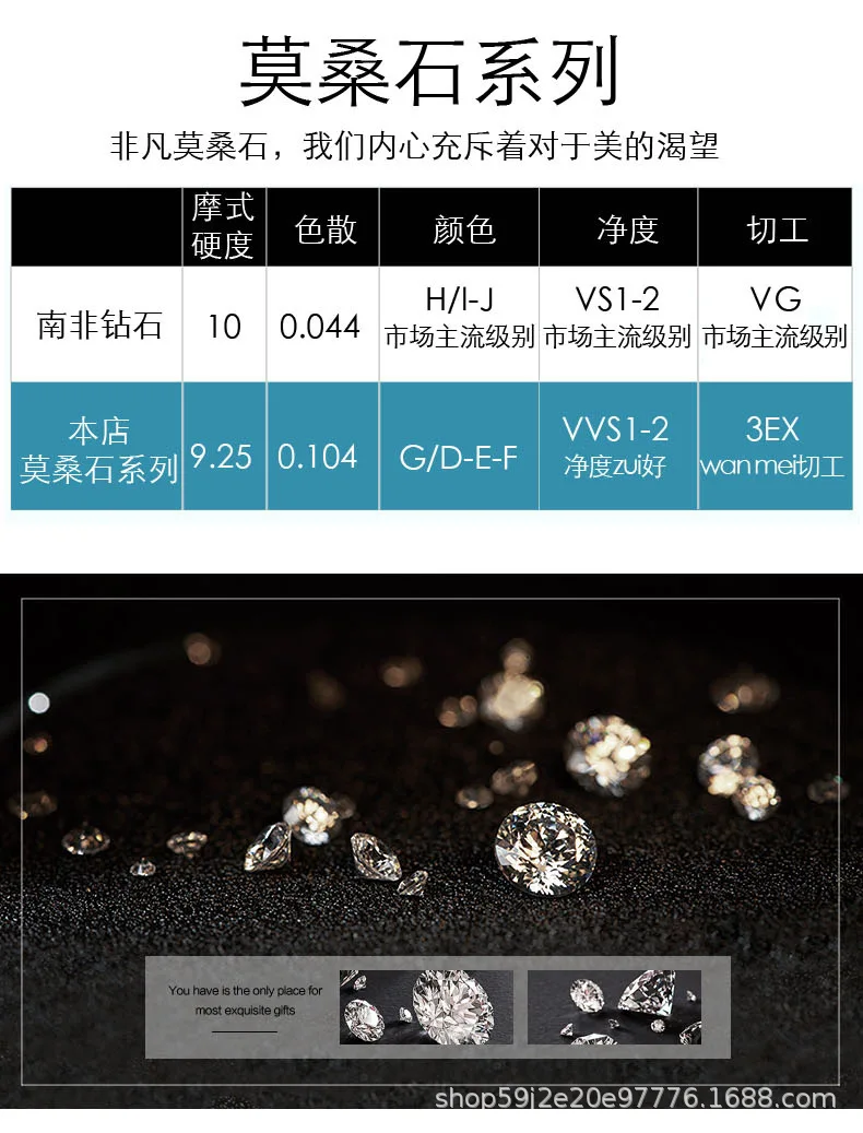 Women's PT950 Platinum Bracelet, 18cm Single 10 Points 3.9 Carat, Hip-Hop Luxury Style Full Diamond Jewelry. 6
