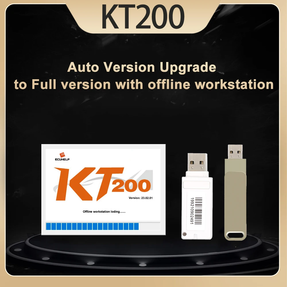 

ECUHELP KT200 Auto Version Upgrade to Full Version with Offline Workstation for Car Truck Motorbike Tractor Boat