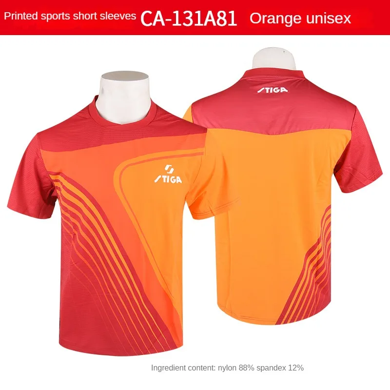 Sport jersey stiga Table tennis clothes men women t-shirts T shirt ping pong quick dry top polo CA-131A21