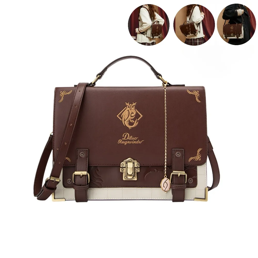 

Anime Shoulder Bag Genshin Impact Figure Diluc Theme Series Backpack Handbag Cosplay Prop PU Material Gift for Friend