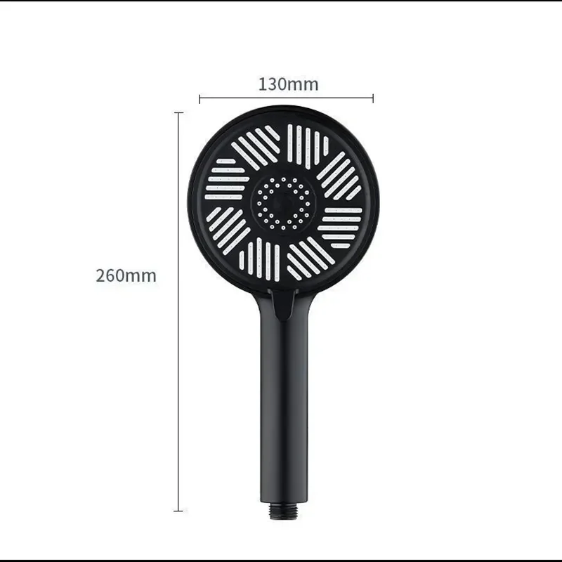 13cm Panel Shower Head with Handheld,High Pressure 3 Spray Mode Rainfall Showerhead Water Softener Anti-clog Nozzles Shower Head