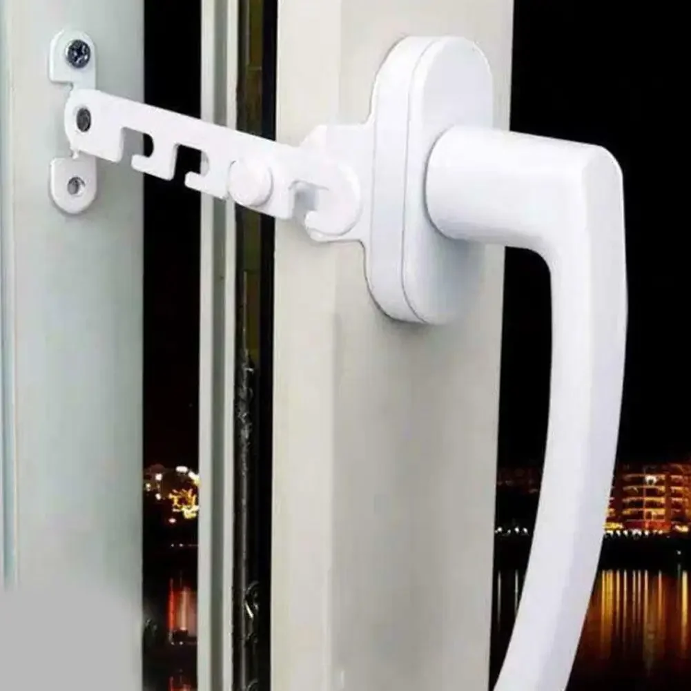 Adjustable Window Stopper Lock Limiter Latch Wind Brace Stay Position Stopper Casement Window Sash Blocking Lock 1pc