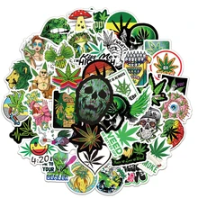 

10/30/50/100pcs Funny Characters Weed Leaves Graffiti Stickers DIY Motorcycle Laptop Luggage Car Bike Kids Sticker Decals Toys