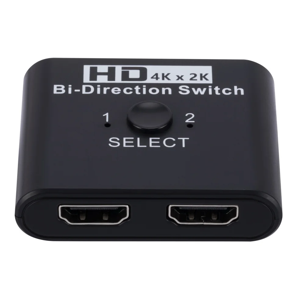 

HD Multimedia Interface Switch 4K 60hz Splitter 1080P 3D HD Adapter ABS Bidirectional Switcher 2 In 1 Out/1 In 2 Out HD Hub