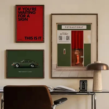 Stampe e Poster Retrò con Citazioni Motivazionali, Quadri Decorativi su Tela per Arredamento Soggiorno