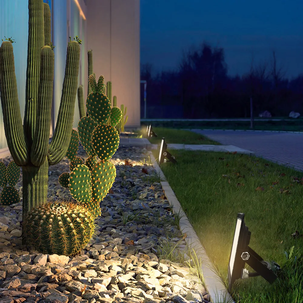 LED Flood Light 50W 100W 200W AC 220V IP66 Waterproof led flood light Lamp Garden Outdoor Lighting Projector Landscape Spotlight Wall FloodLight
