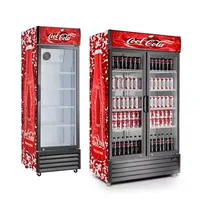 Refrigerator with Glass Door for Beverage Display and Promotion 2