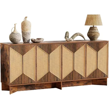 Modern Boho Rattan Sideboard 1