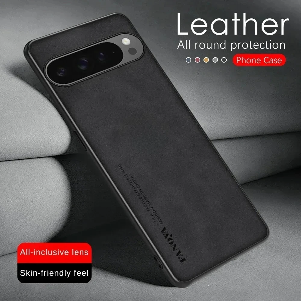 Luxury Sheepskin Leather Full-Cover Shockproof Phone Case