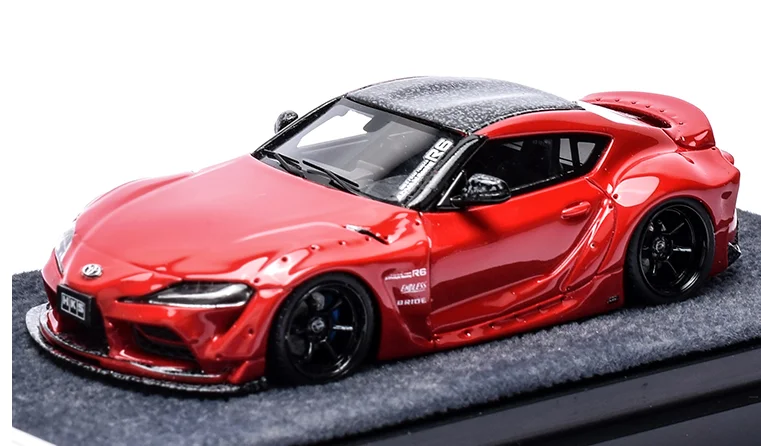 Фото Engup 1:64 HKS GR SUPRA AERO A90 полимерная модель автомобиля коллекционные украшения №4
