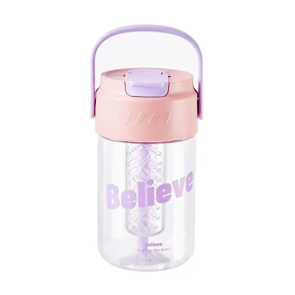 JiRo Creative Water Cup Portable Travel Water Bottle Sports 800ml 600ml Cup Cup Fat Big Universal Value High Fitness L6Y7
