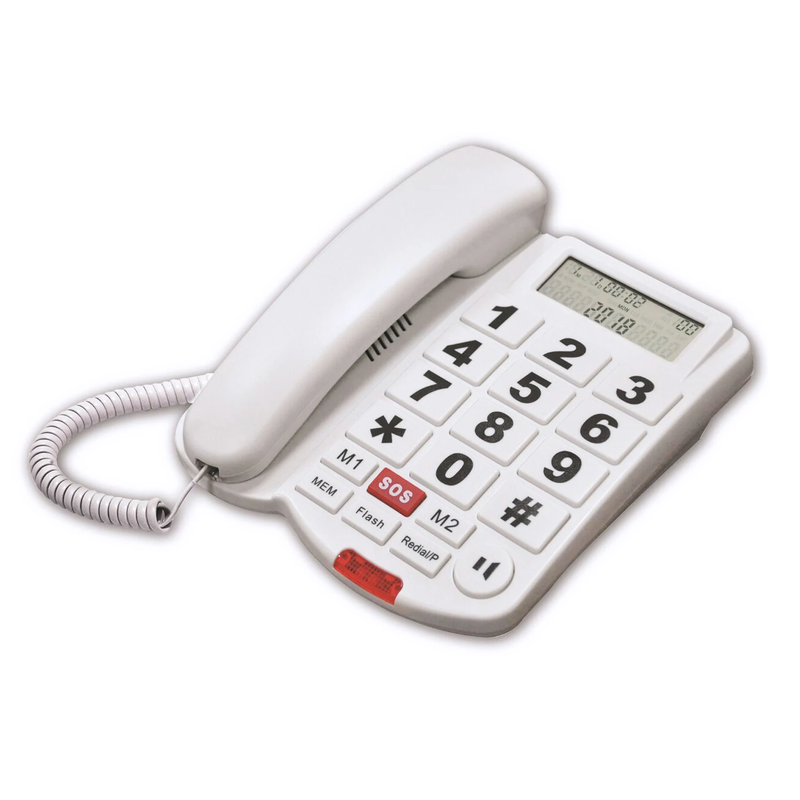 Big Button Telephone for Seniors Caller ID Landline Phones for Elderly