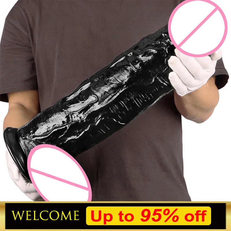 12cm Realistic Huge Dildo Strong Suction Cup Penis Lesbian Toy Fake