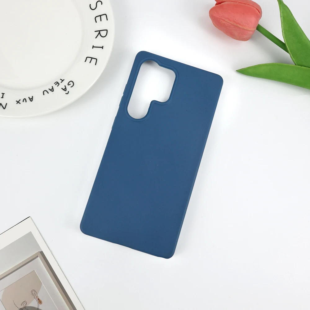 Eco-Friendly Wheat Straw Silicone Phone Case Cover - Soft and Durable Protection
