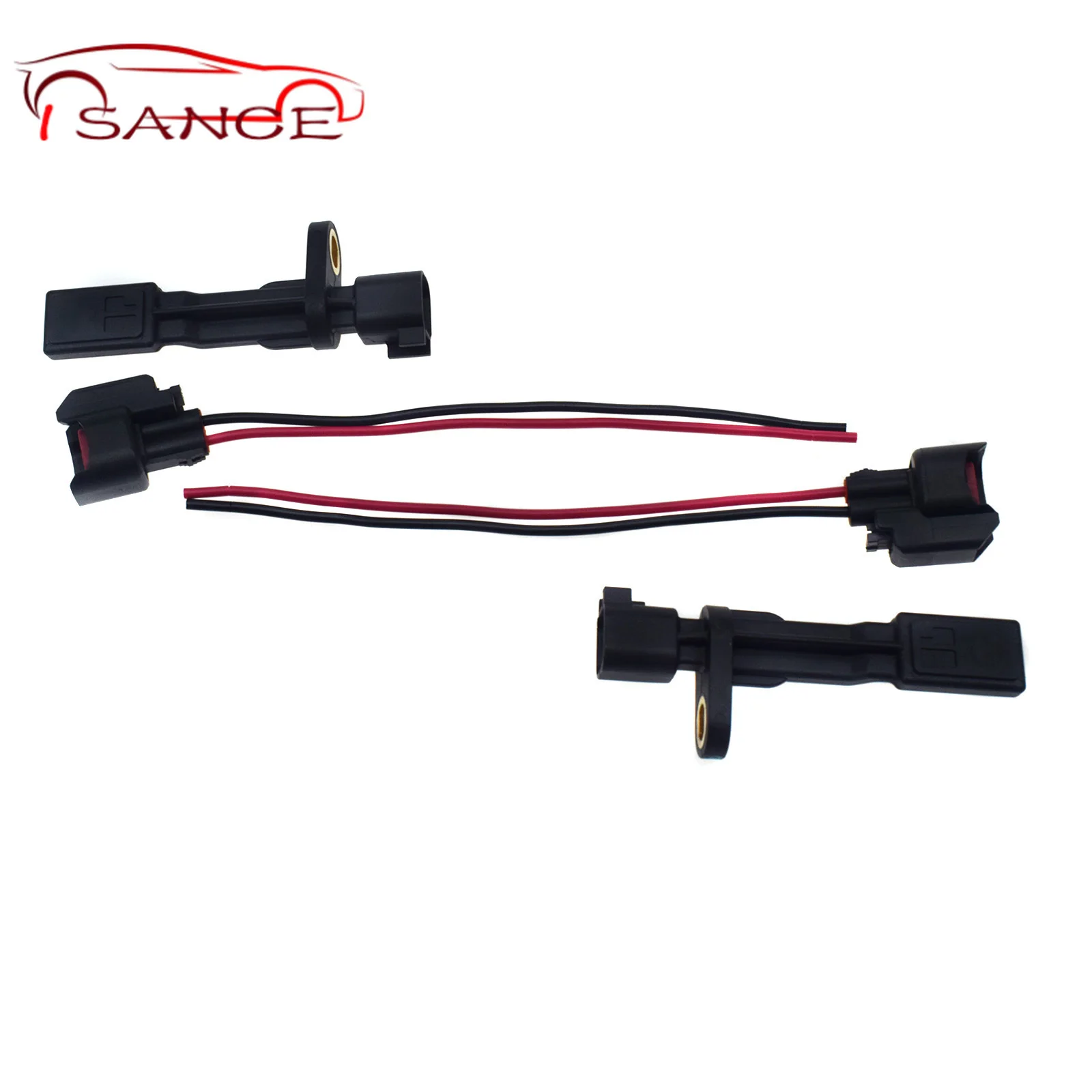 2 X ABS SENSOR&CONNECTORS FOR DODGE NITRO FOR JEEP LIBERTY WRANGLER JK REAR 07-17