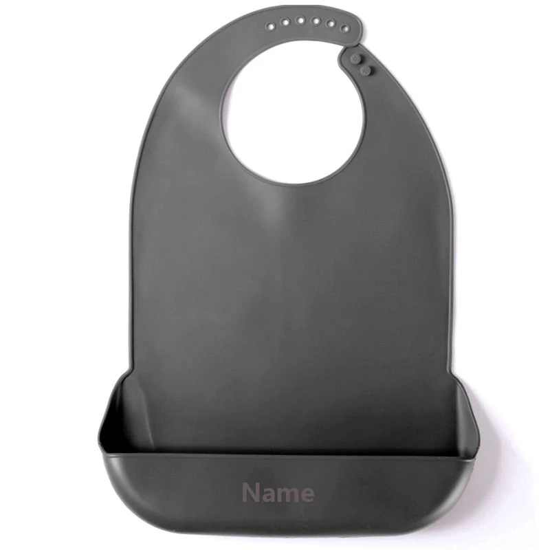 Large Silicone Bib Waterproof Easy Clean Free Name Engraving Creative Gifts Made to Order