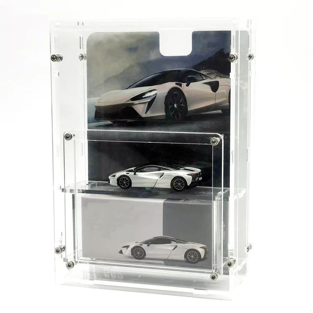 ミニカー BLKLTD ACRYLIC CASE Amazon.com: Illumibox Silver Collectible Display Show Case