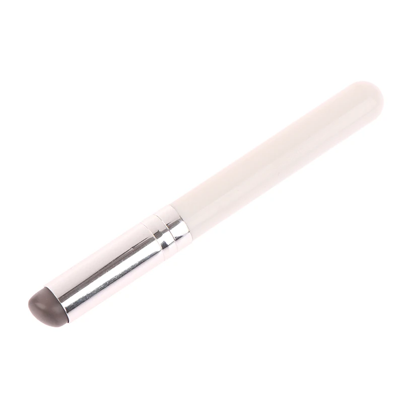 Q Bullet Round Head Silicone Angled Concealer Brush Like Fingertips Q Soft Portable Silicone Lip Brush Lipstick Brush