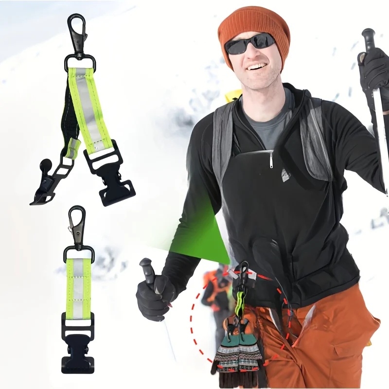 Portable Glove Holder with Durable Metal Clip Design - Versatile Storage