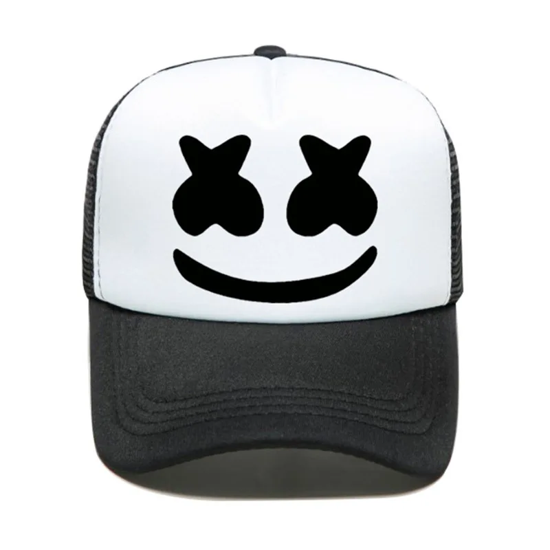 DJ Music Dance Decorative Marshmello Baseball Caps Sun Protection Hats For Men Women
