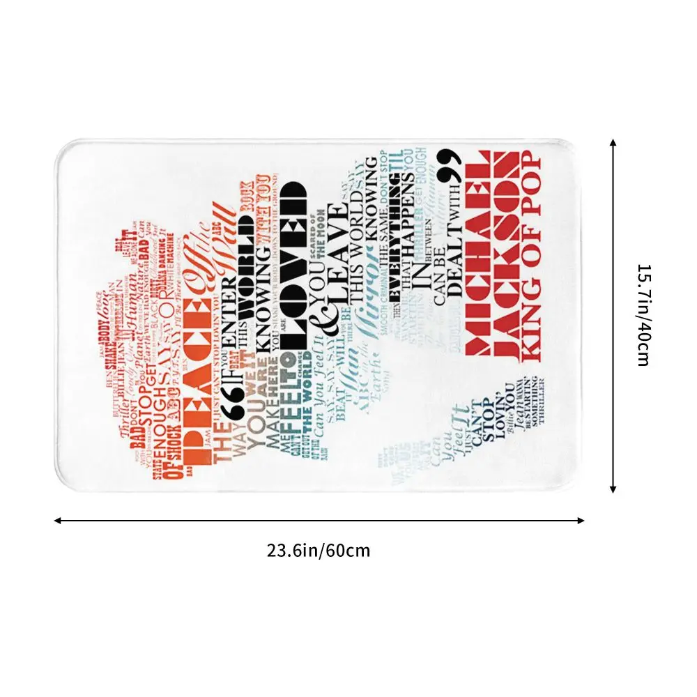 Legacy Of Michael Jackson Non-slip Doormat Floor Mat Dust-proo Carpet Rug for Kitchen Entrance Bathroom Living room Footpad Mats