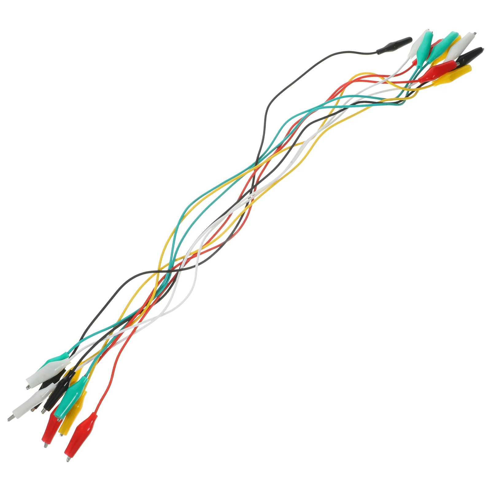 

10Pcs Test Lead Set Alligator Clips Double-ended Alligator Clips Jumper Wire Mini Test Clips DIY Test Cable Test Folder Test