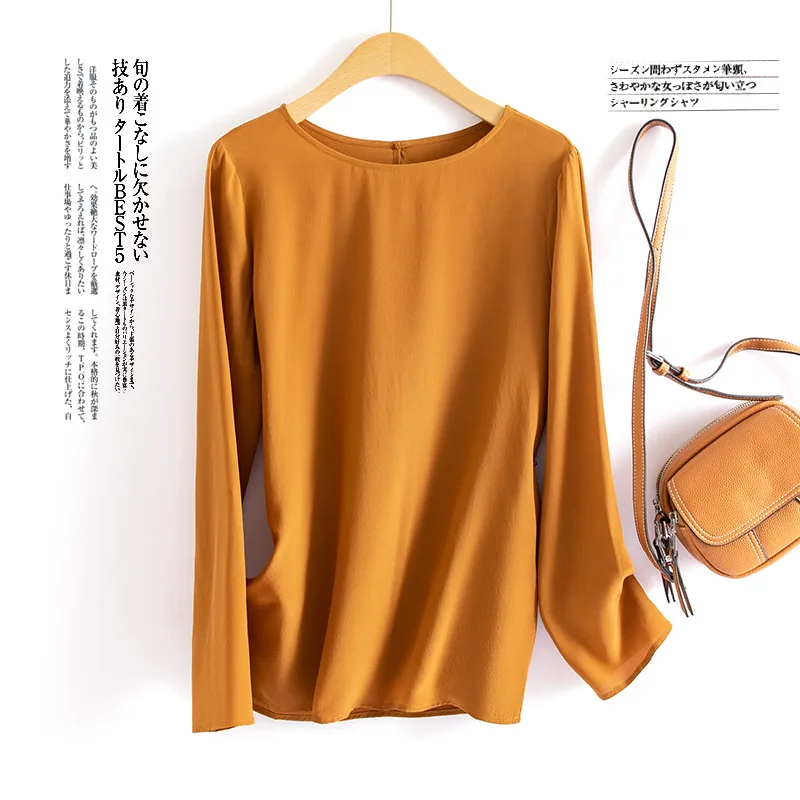 100 Mulberry Silk T Shirt Women 2022 Summer New Silk Woman Clothes