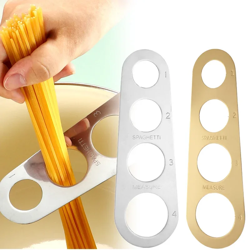 Stainless Steel Spaghetti Measurer - 4-Hole Pasta Portioning Tool