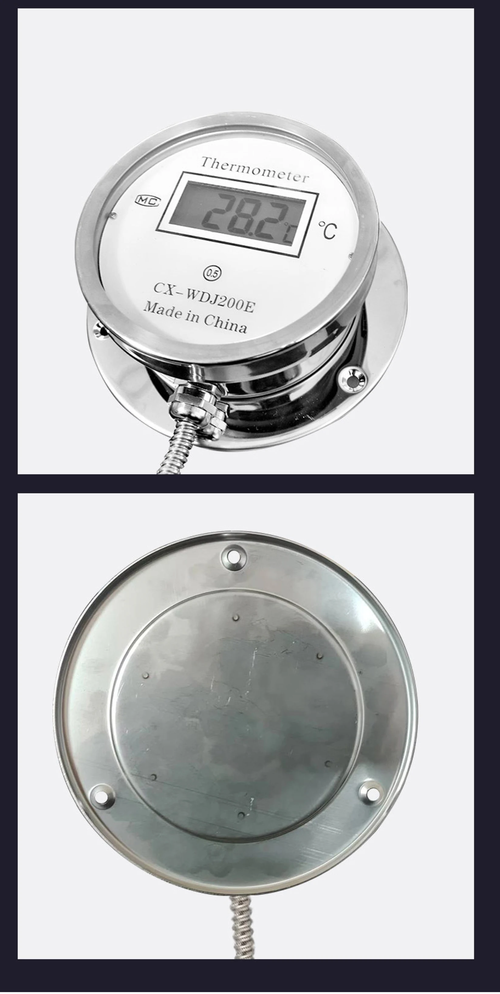 CX-WDJ200E Digital Display Thermometer High Precision Stainless Steel Probe Wate