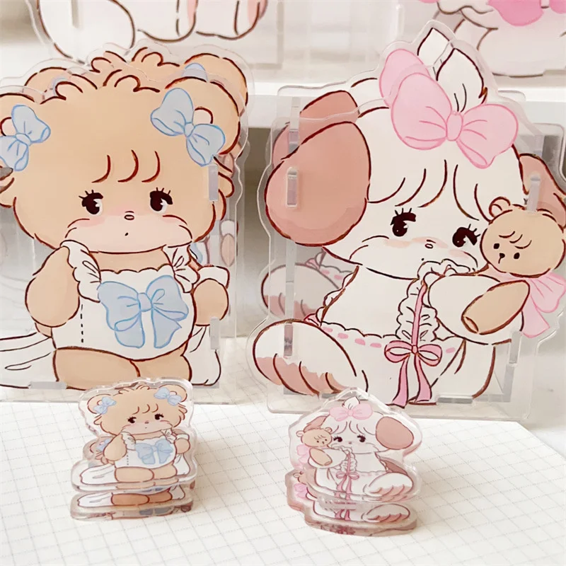 Cartoon Cute Mikkoed Acrylic Pen Holder Transparent Stationery Storage Box Creative Cartoon Pencil Holder Ins Desk Organizer 2