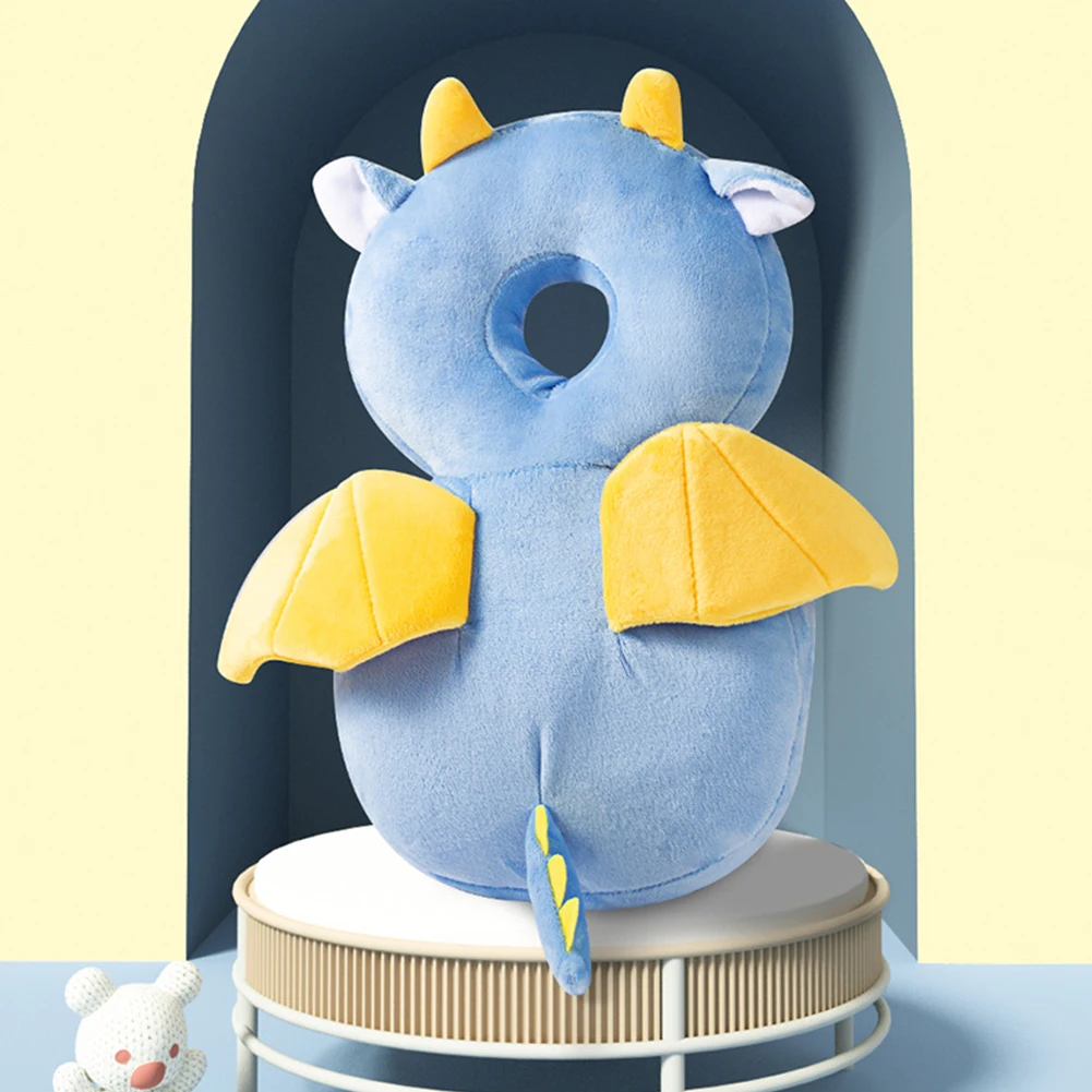 Stuffing Animal Shape Baby Back Protection Pillow Plush Walking Head Protection Backpack Anti-fall for Baby Walking & Crawling 3