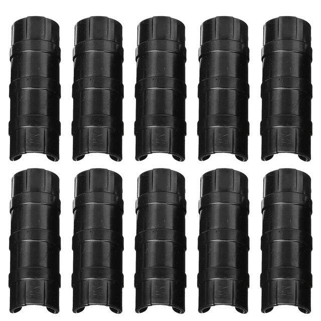 Üvegházhatású Klipek Snap Bilincsek 10Db Fekete Abs Bepattanó Az Klipekhez Pillanatnyi Bilincs Pvc Cső