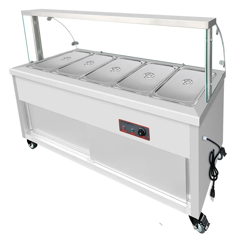 Lyroe Electric Tabletop Warming Table Stainless Steel With Drawer Food Warming Table 6