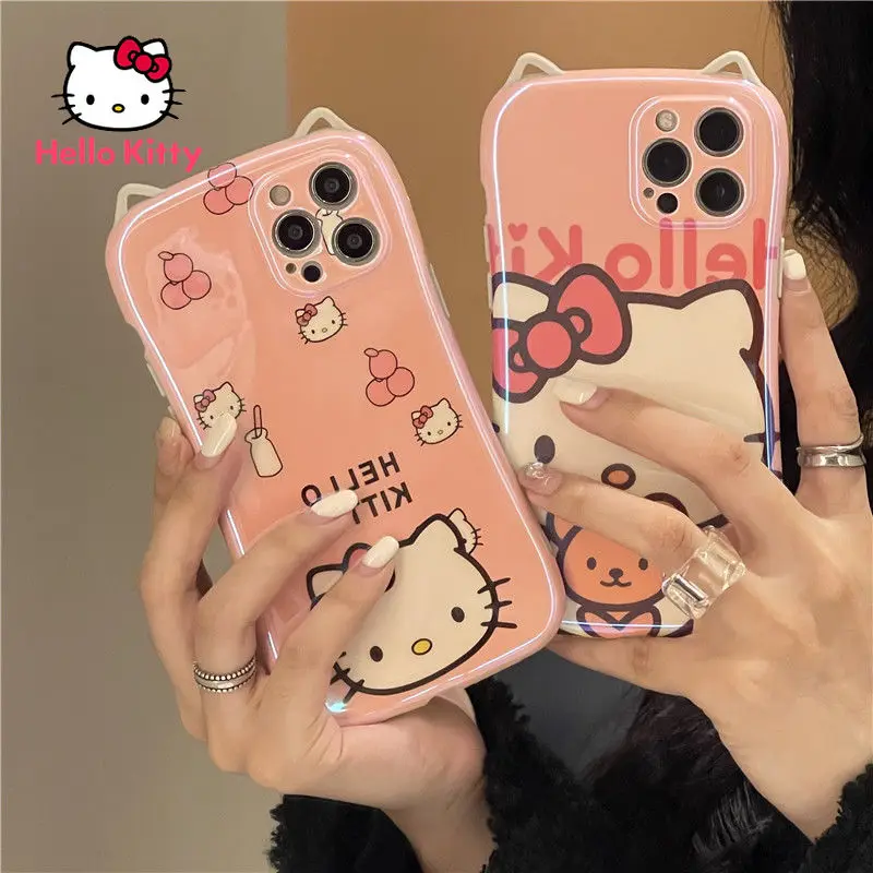 Чехол Hello Kitty для телефона Iphone 13 Pro Max 12 11 X XS MAX XR Blu-Ray мягкий чехол |