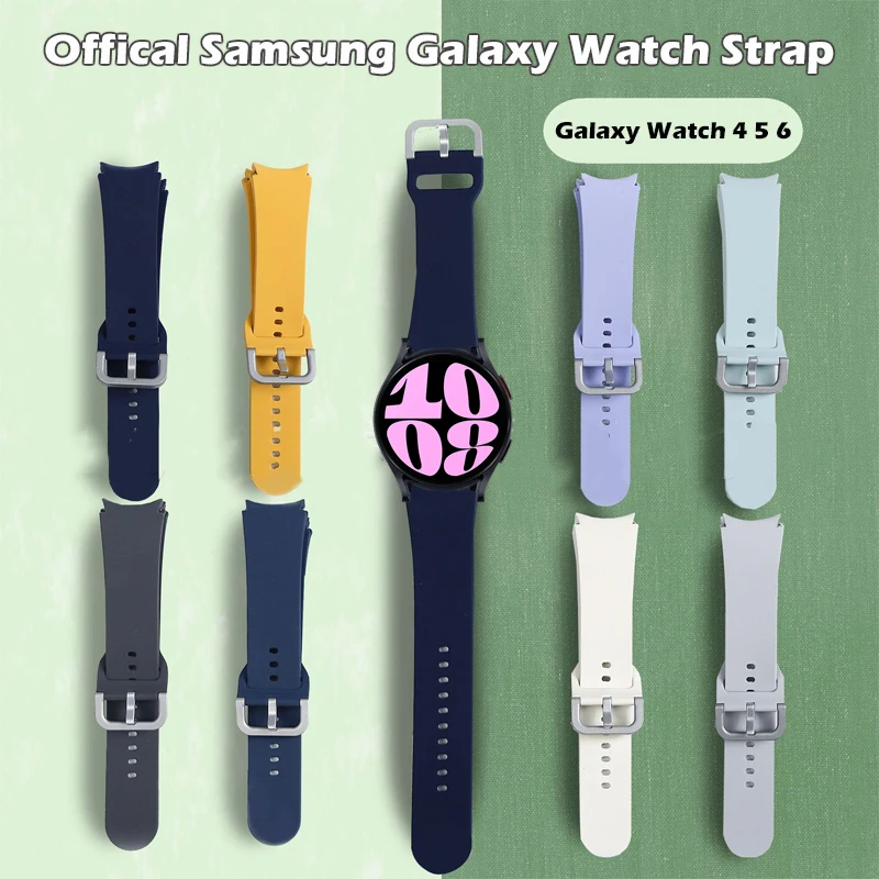 

Быстросохнущий силиконовый ремешок для Samsung Galaxy Watch 6 Classic 43 мм 47 мм браслет 20 мм ремешок для Galaxy Watch 5 4 6 40 мм 44 мм ремень