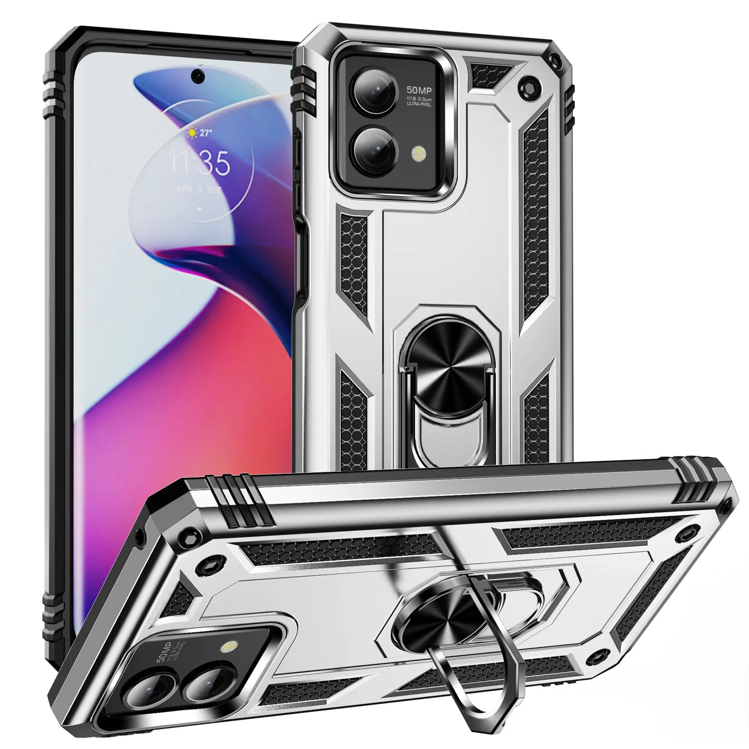 Shockproof Dual Layer Hard Cover Phone Case