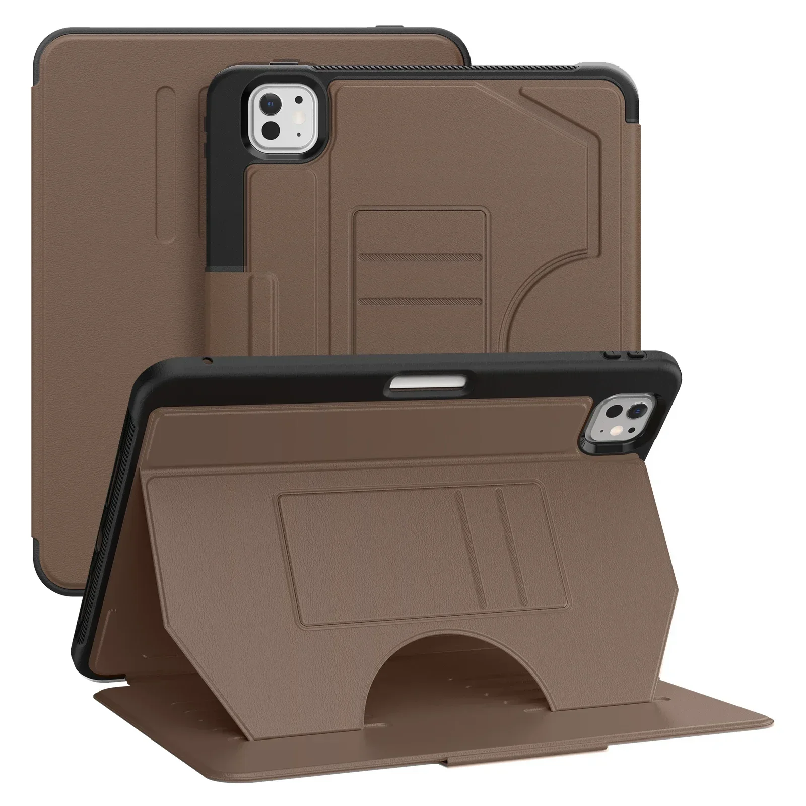 Premium Leather Tablet Stand Cover - Luxurious Protective Case