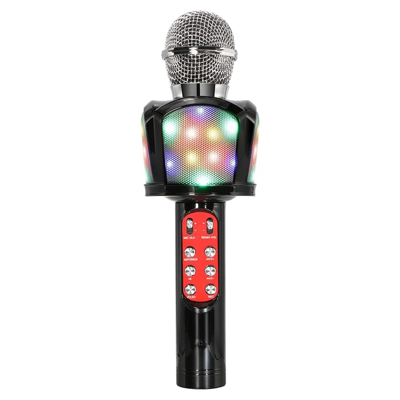 

Wireless Bluetooth Karaoke Microphone,4 In 1 Handheld Karaoke Microphone Speaker Compatible With Android/IOS Devices