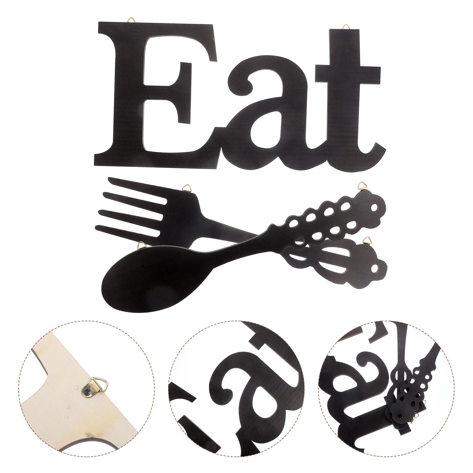 

1 Set Eat Letter Wall Sign Rustic Cutout Eat Kitchen Decor for Dining Room