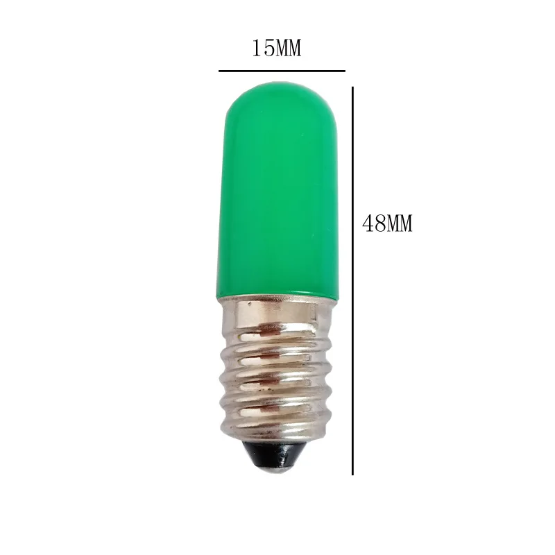 LED COB 필라멘트 전구, 멀티 컬러 표시기, 라이트 레드 녹색, 파란색, 노란색, 차가운 따뜻한 흰색, 냉동고, 2W, T15, E14, E12, 110V, 220V