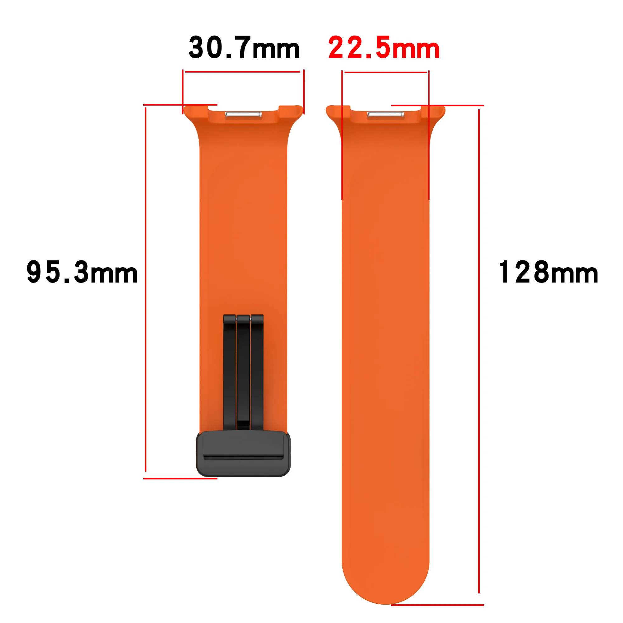 Silicone Sports Bracelet with Magnetic Buckle - No Gaps Design