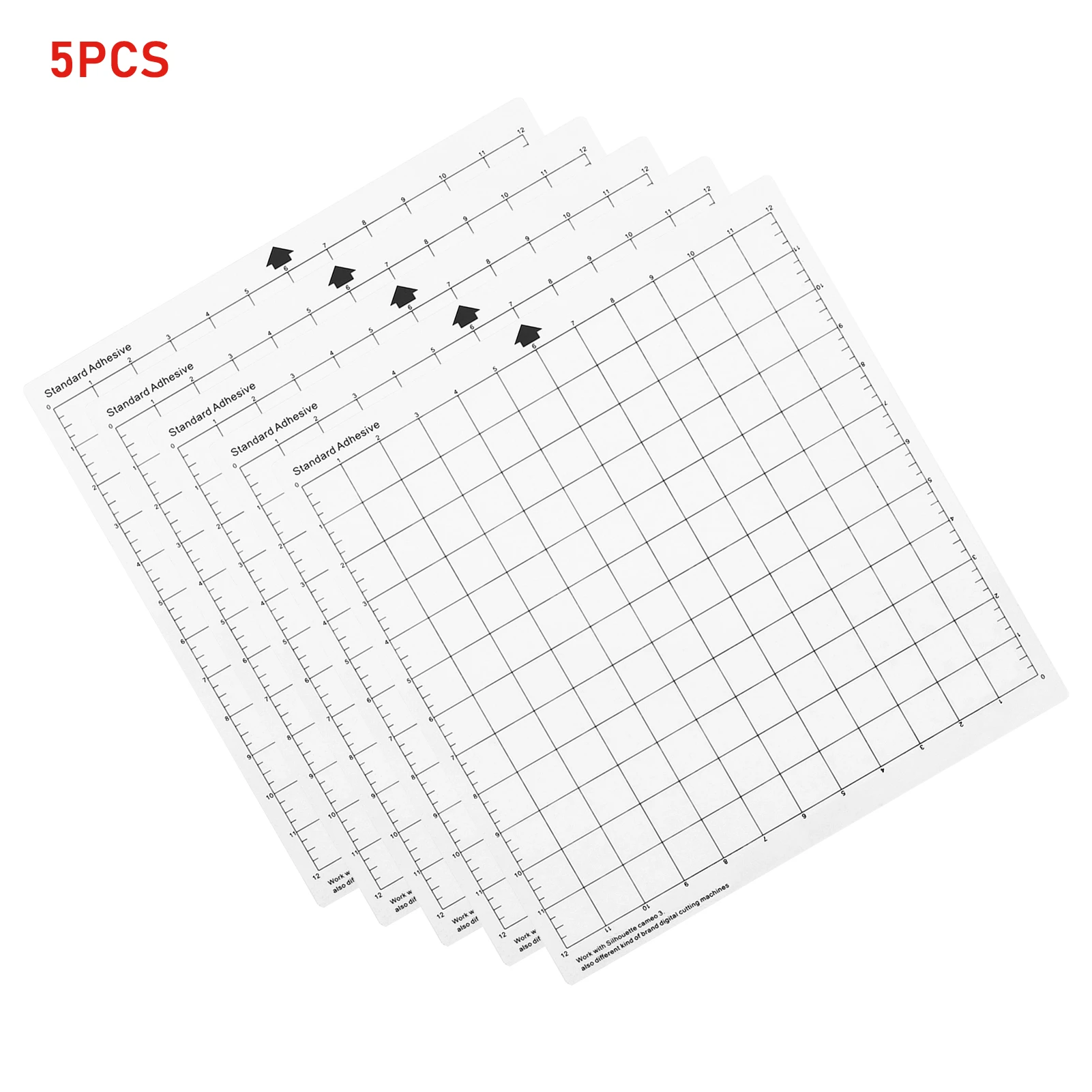 5Pcs Replacement Cutting Mat Transparent Adhesive Cricut Mat with