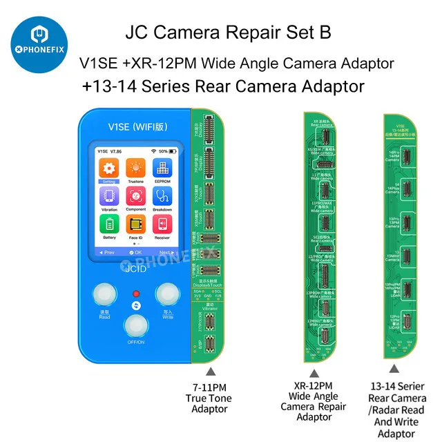 JCID V1SE Non rimozione Tag-on riparazione fotocamera posteriore FPC Flex Cable Board per iPhone XR 11 12 13 14 Pro MAX rimuovi strumento di errore di avvertimento